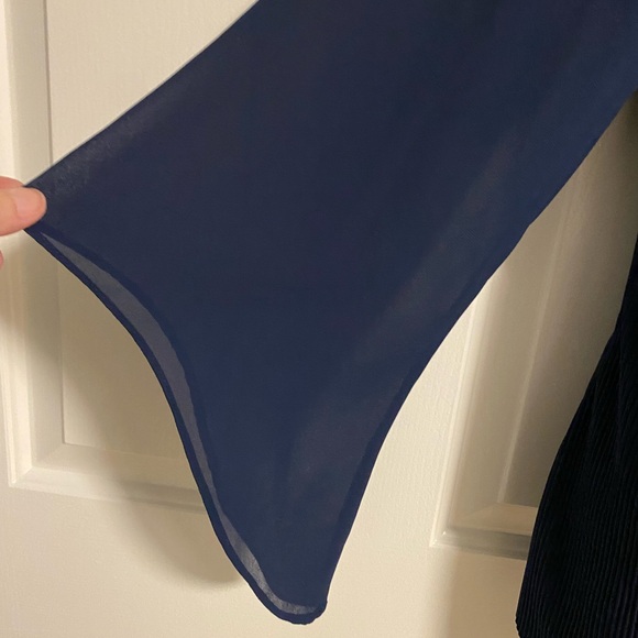 Alfani Large Navy Asymmetrical Tunic NWT - Picture 4 of 6